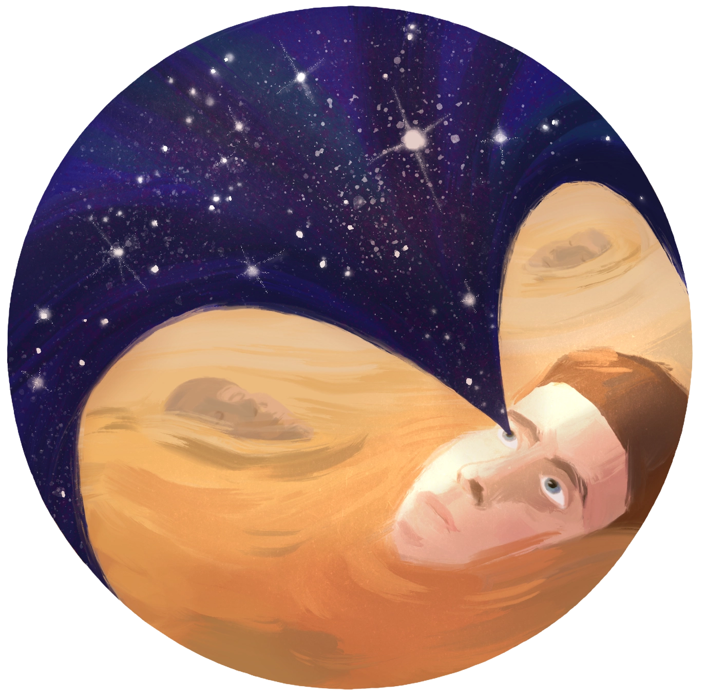 Ілюстрація до Пісні Григорія Сковороди "Не можна безодні океана закидати жменею попелу" від Олени Горецької